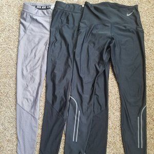 3 pairs Nike 7/8 Dry-Fit Running Tights